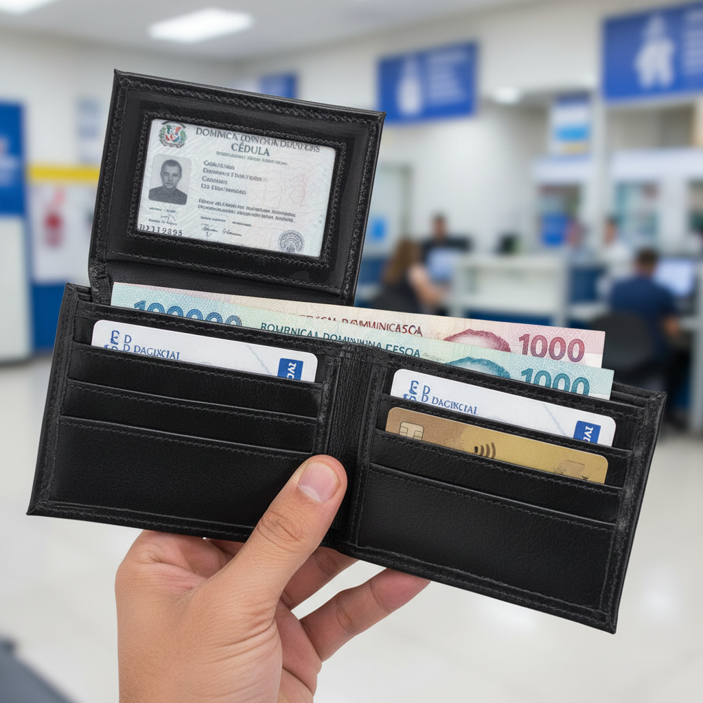 Billetera BiFold Flip-up - Banco con cédula