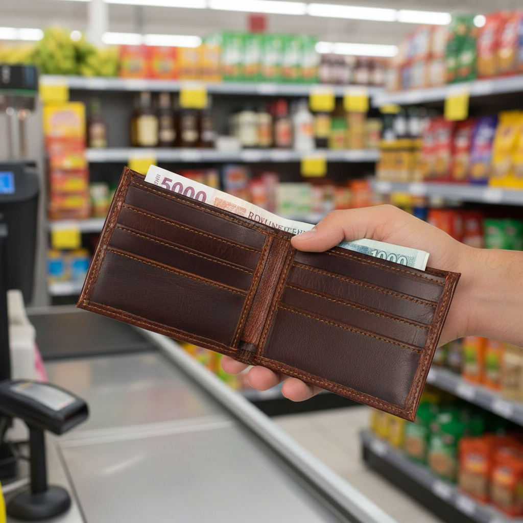 Billetera BiFold marrón - Supermercado