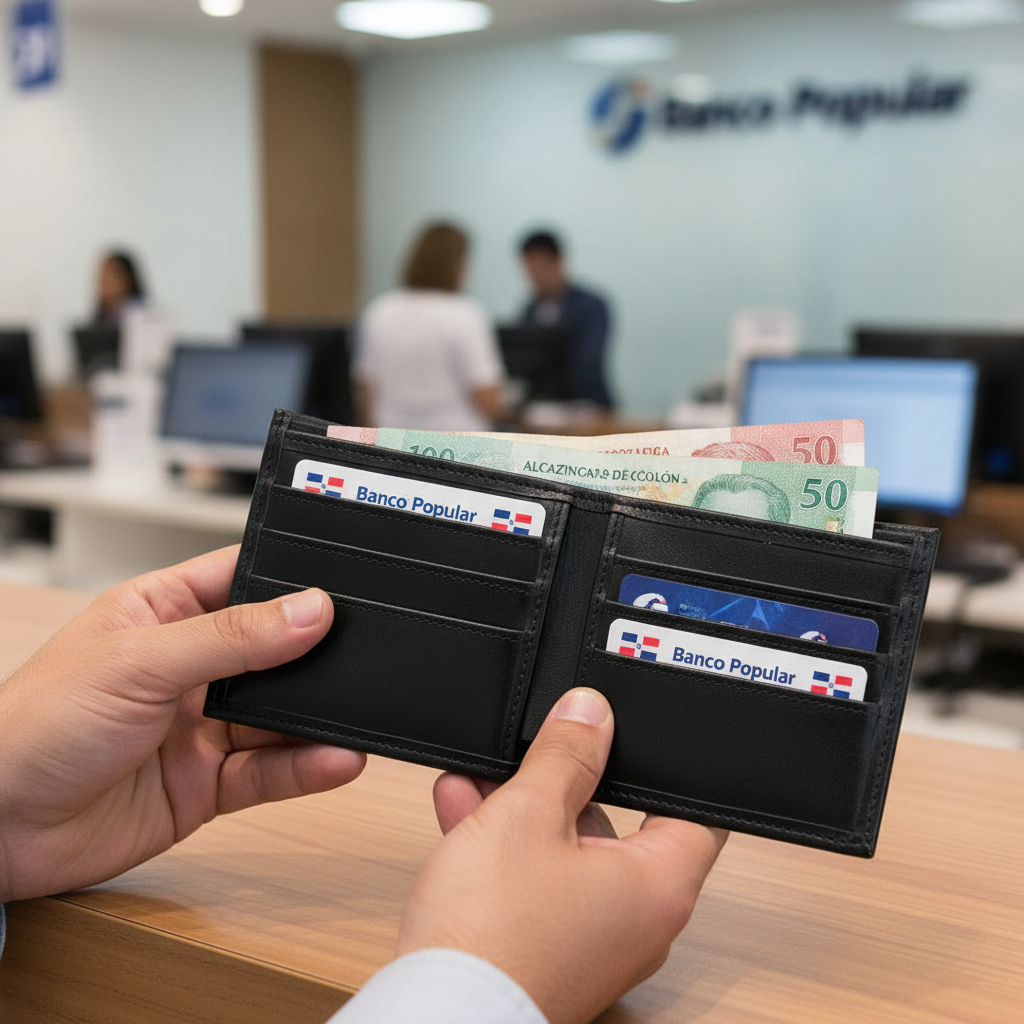 Billetera BiFold negra - Banco Popular