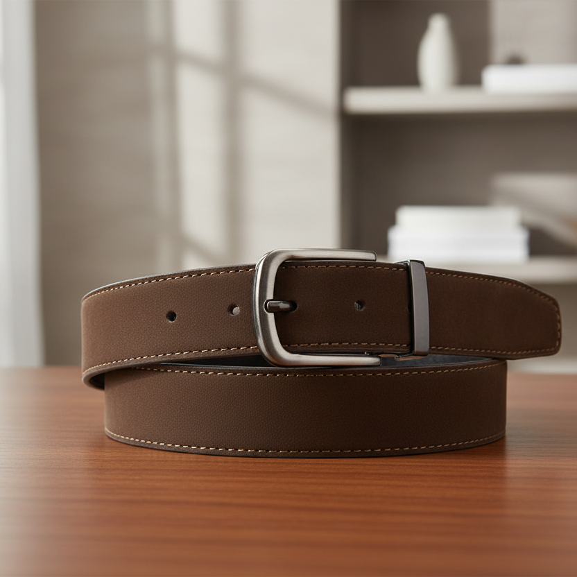 Cinturón marrón nobuck - Lifestyle premium