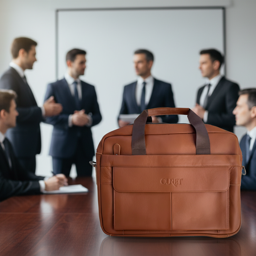 Maletín Atlas en reunión de abogados