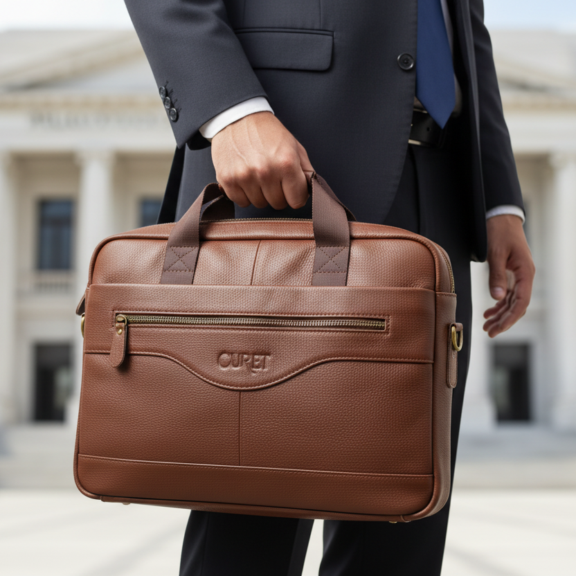 Maletín Orizon marrón en Palacio de Justicia