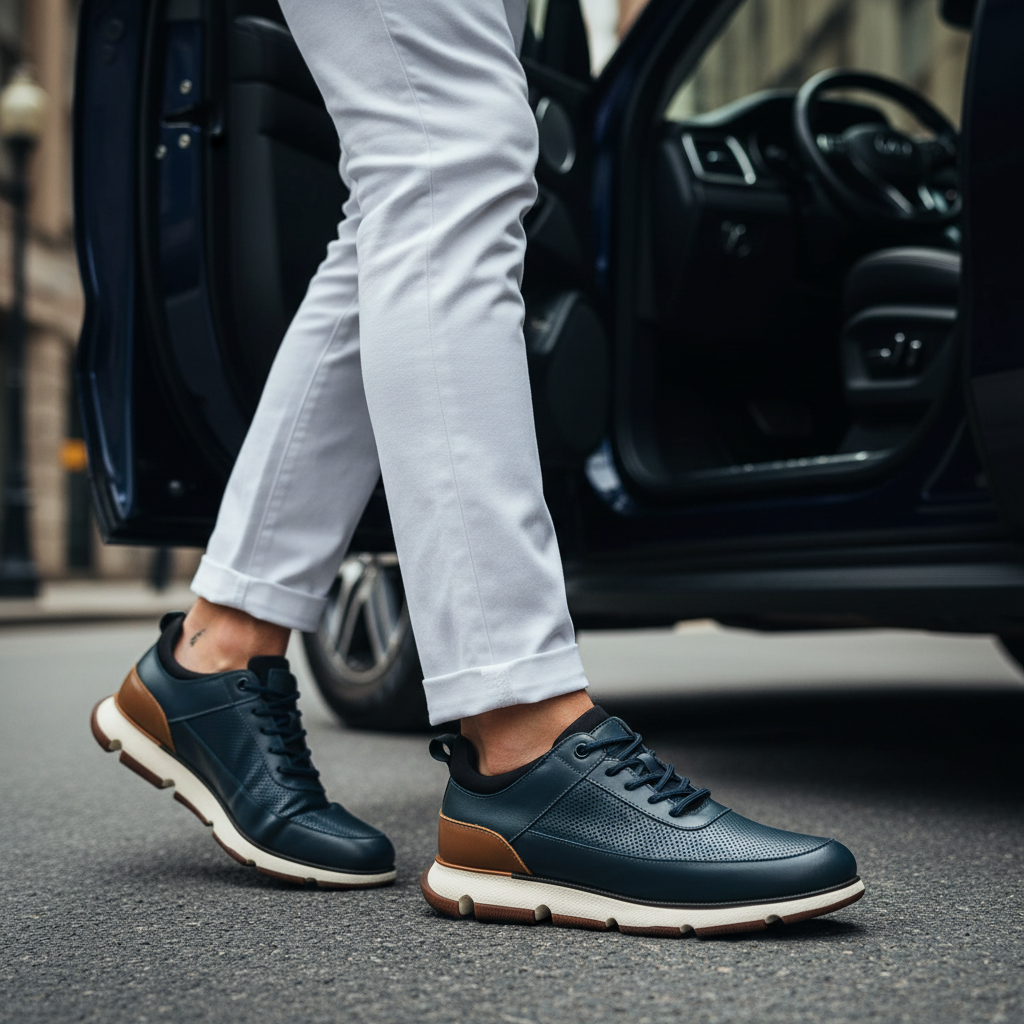 Navy – Vehículo Pantalón Blanco