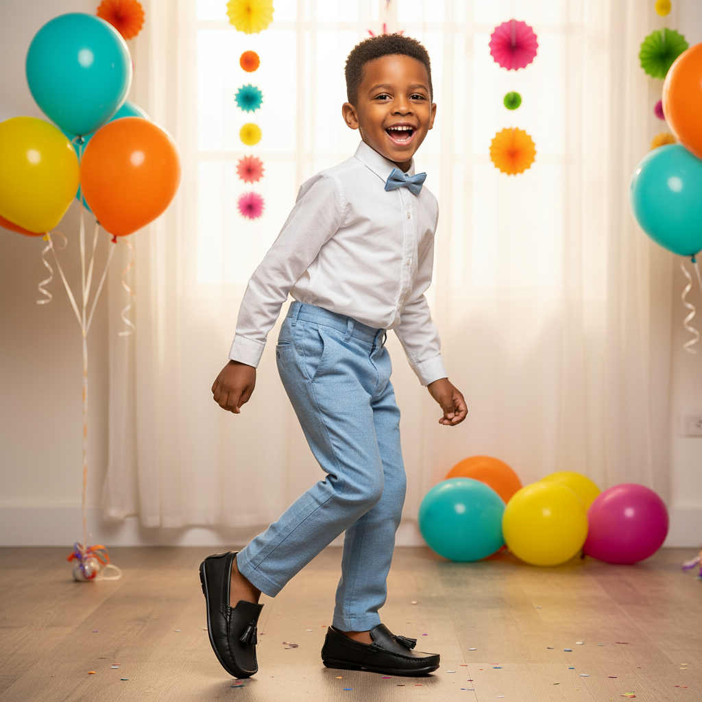 Niño en fiesta de cumpleaños