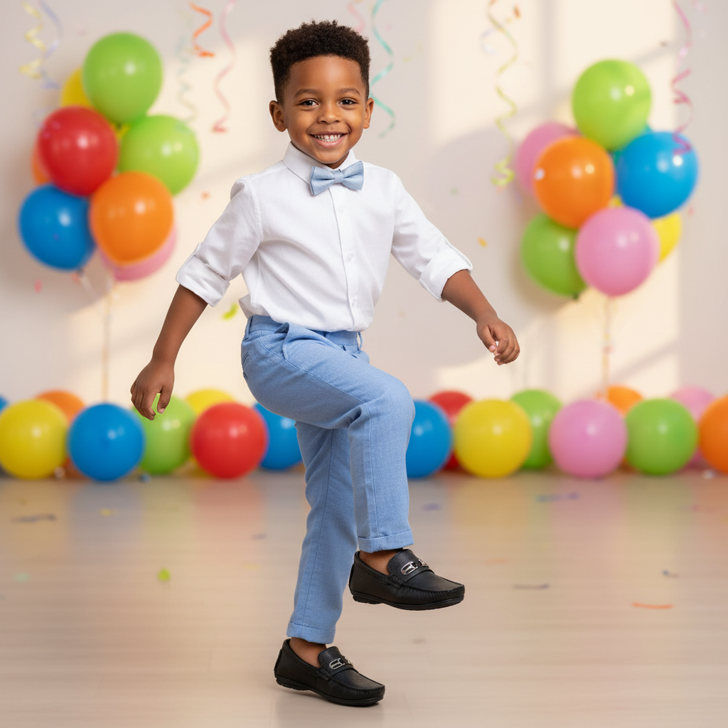 Niño en fiesta de cumpleaños