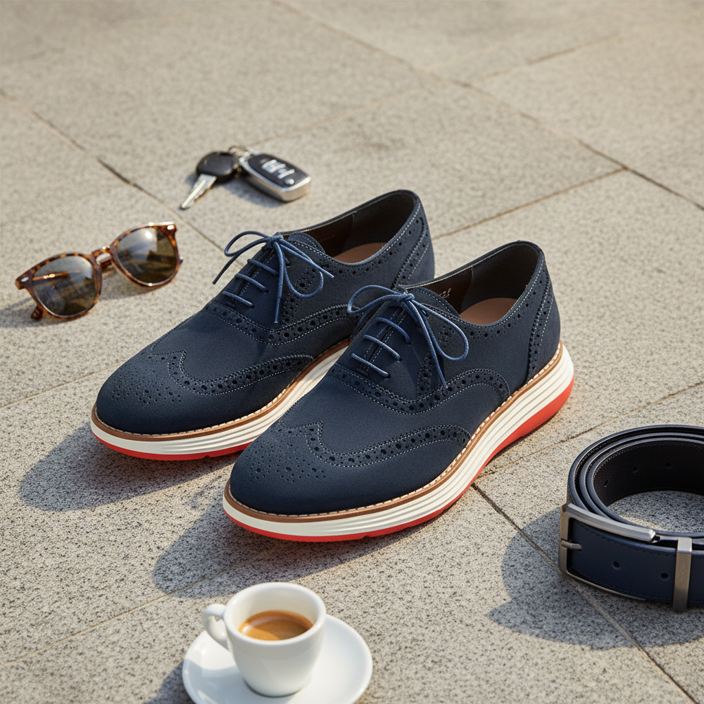 Oxford Navy — Photo 10 Flat Lay
