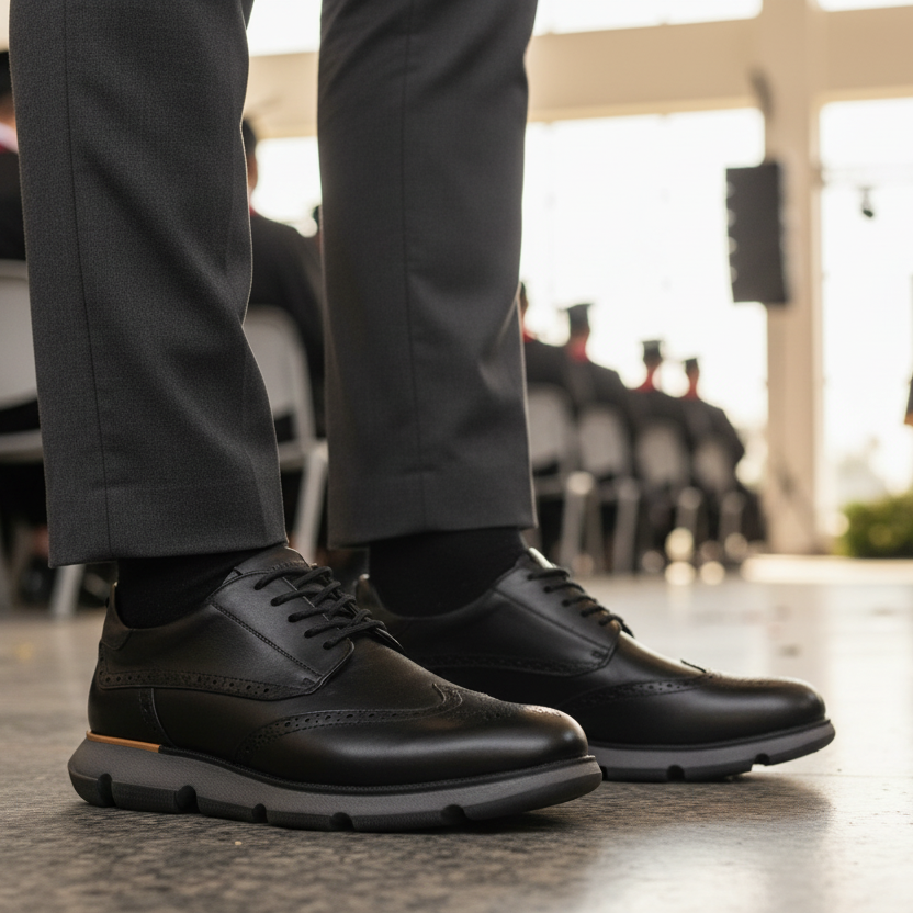 Oxford Renovo negros en graduación