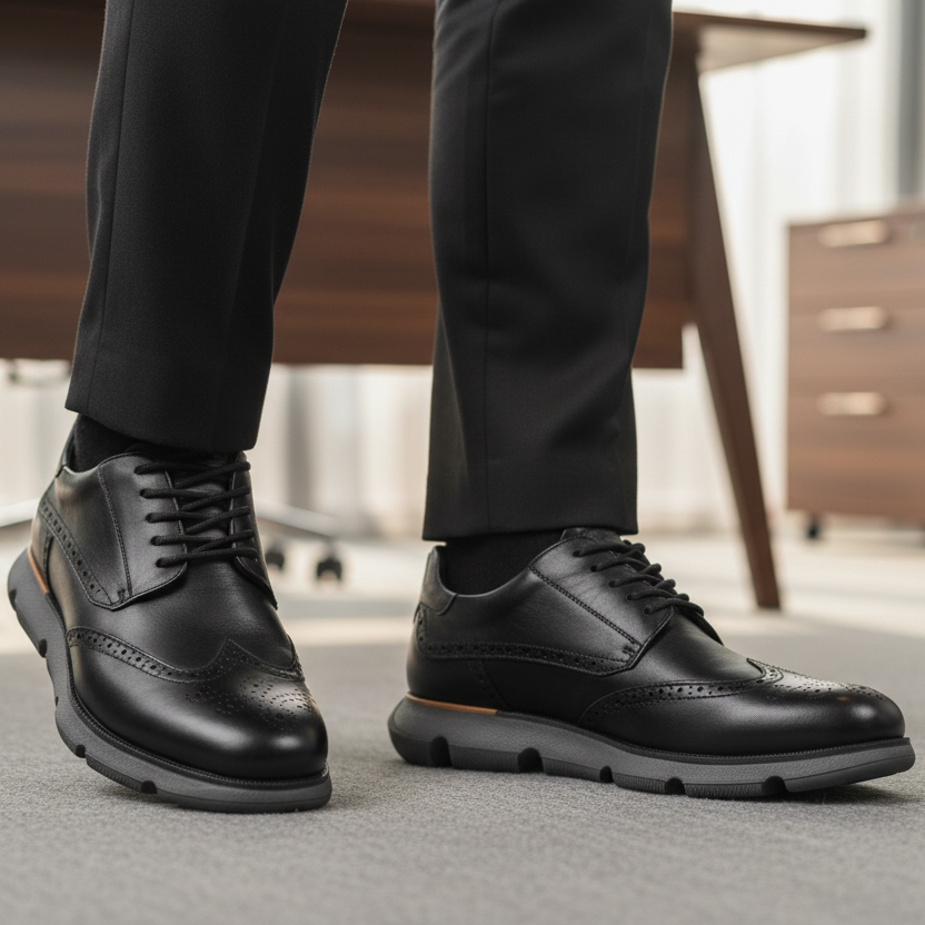 Oxford Renovo negros en oficina