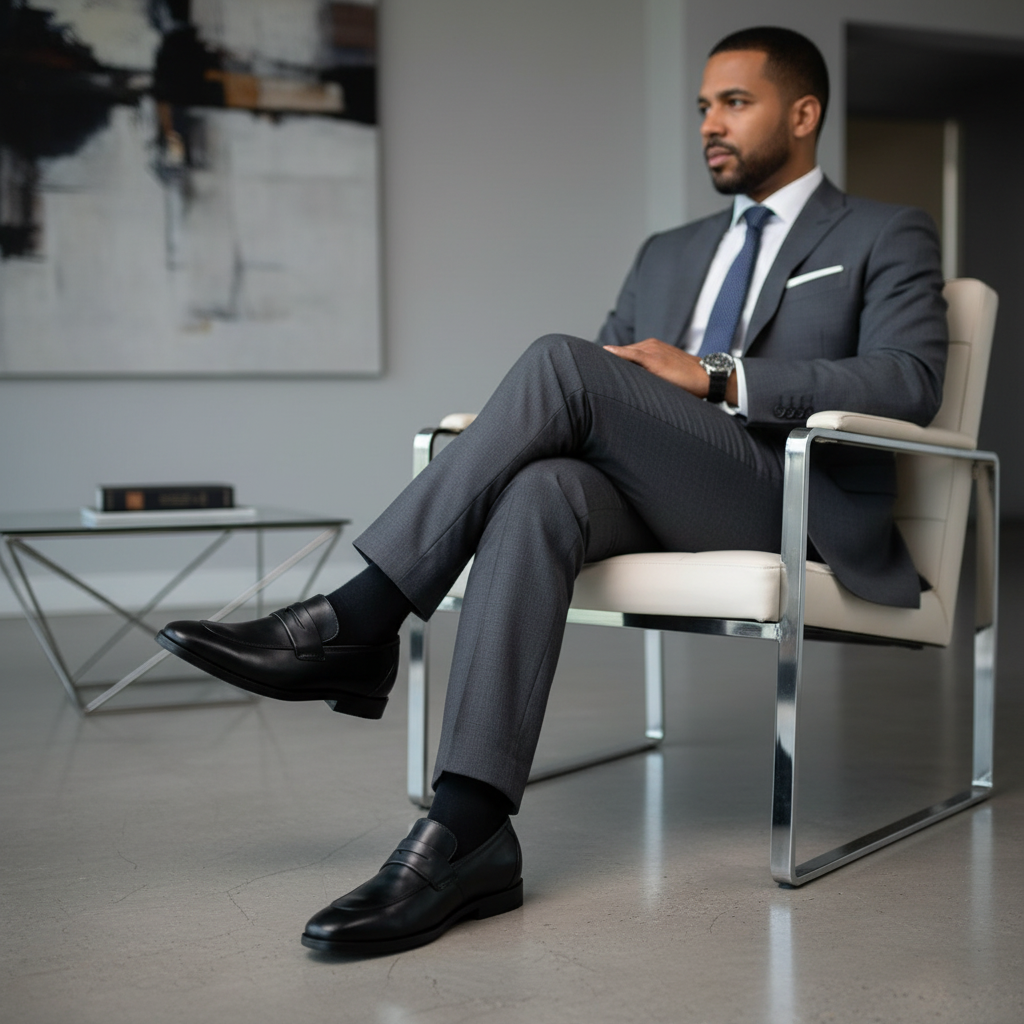 Pose sentado elegante