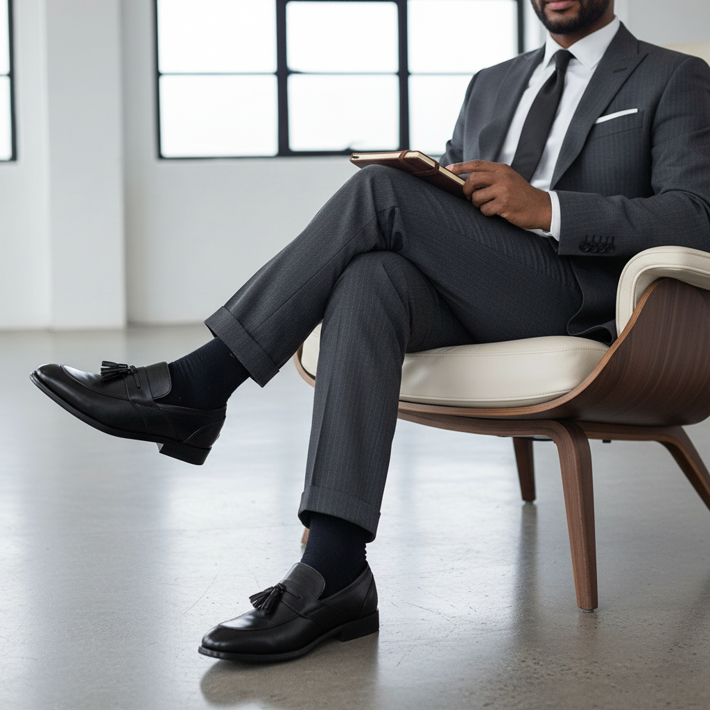 Pose sentado elegante