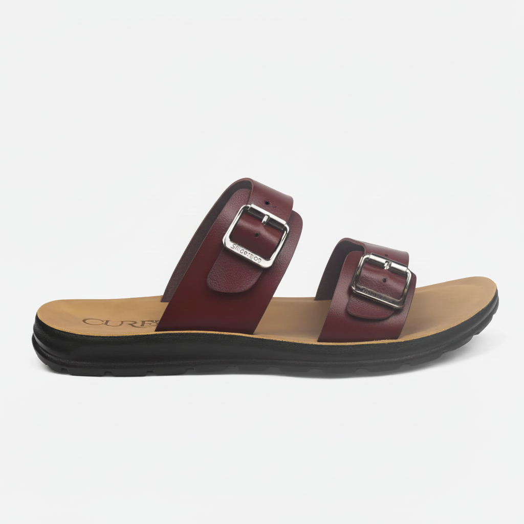 Sandalia burgundy - Full HD máxima nitidez