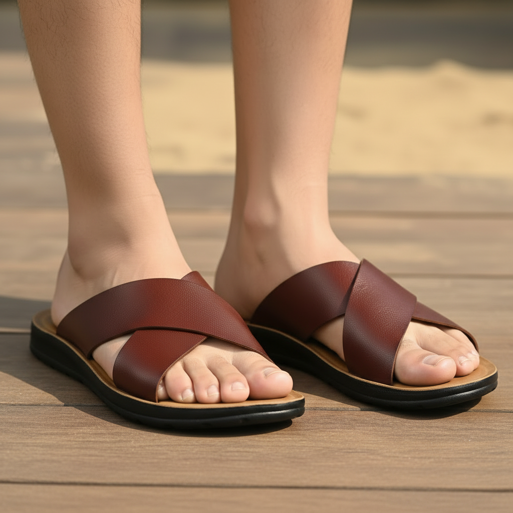 Sandalias Sierra marrones - formato cuadrado