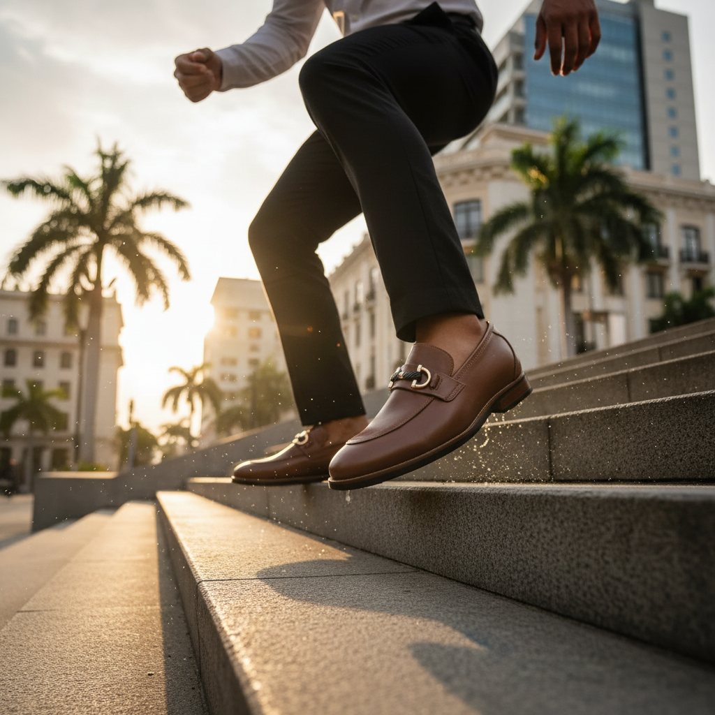 Subiendo escaleras - Ángulo dinámico