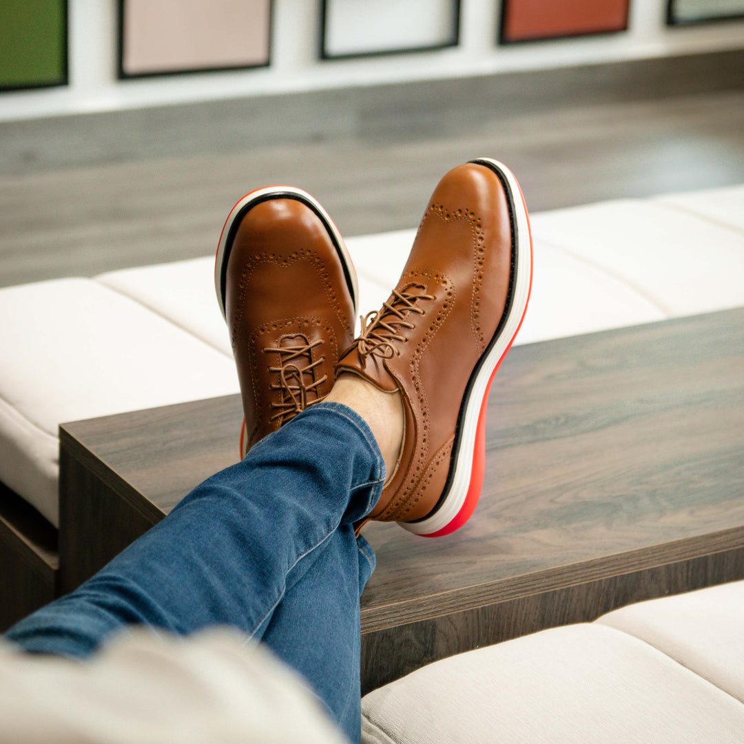Zapatos Oxford De Cuero Negro Para Hombre: Diseño Clásico Con