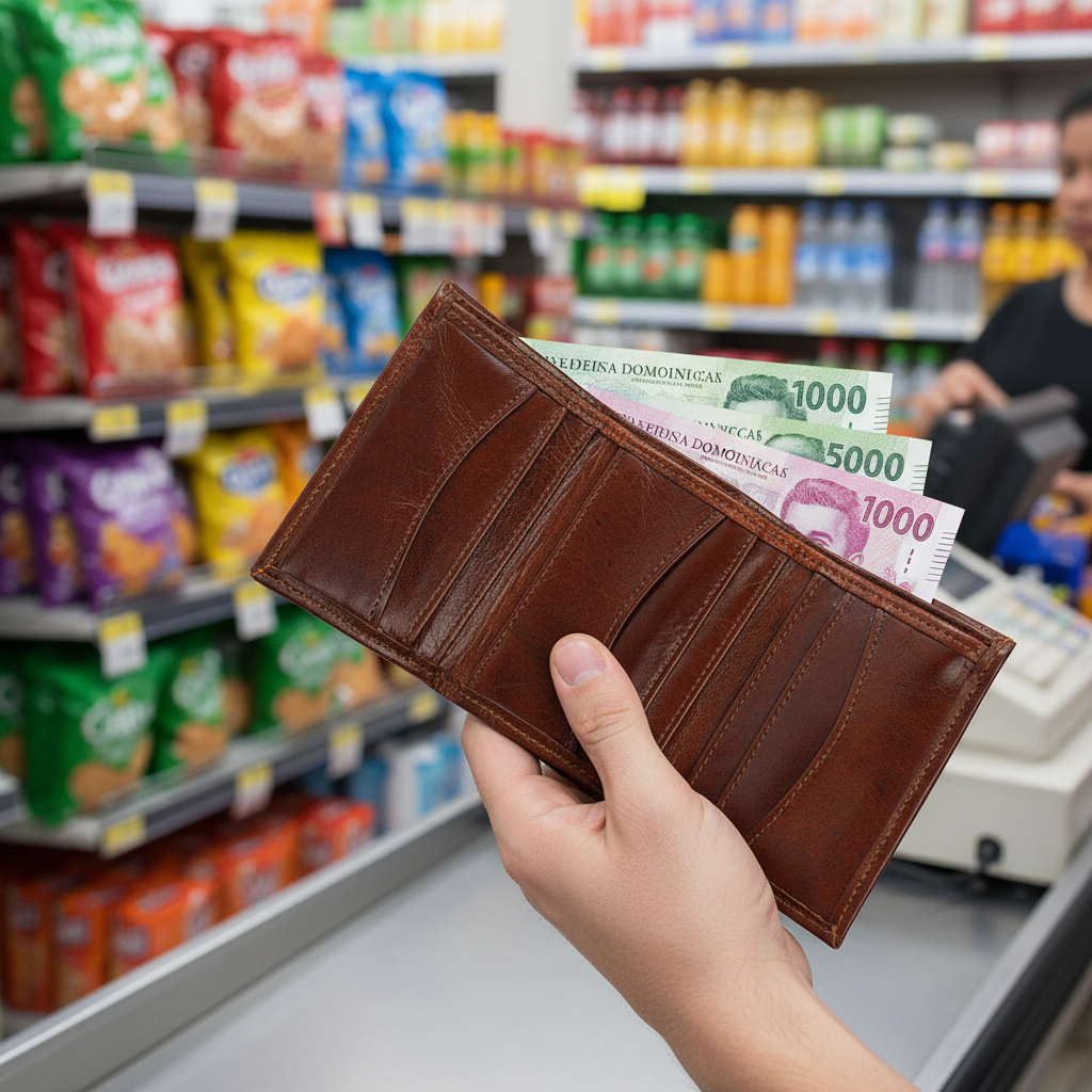 Billetera TriFold marrón - Supermercado