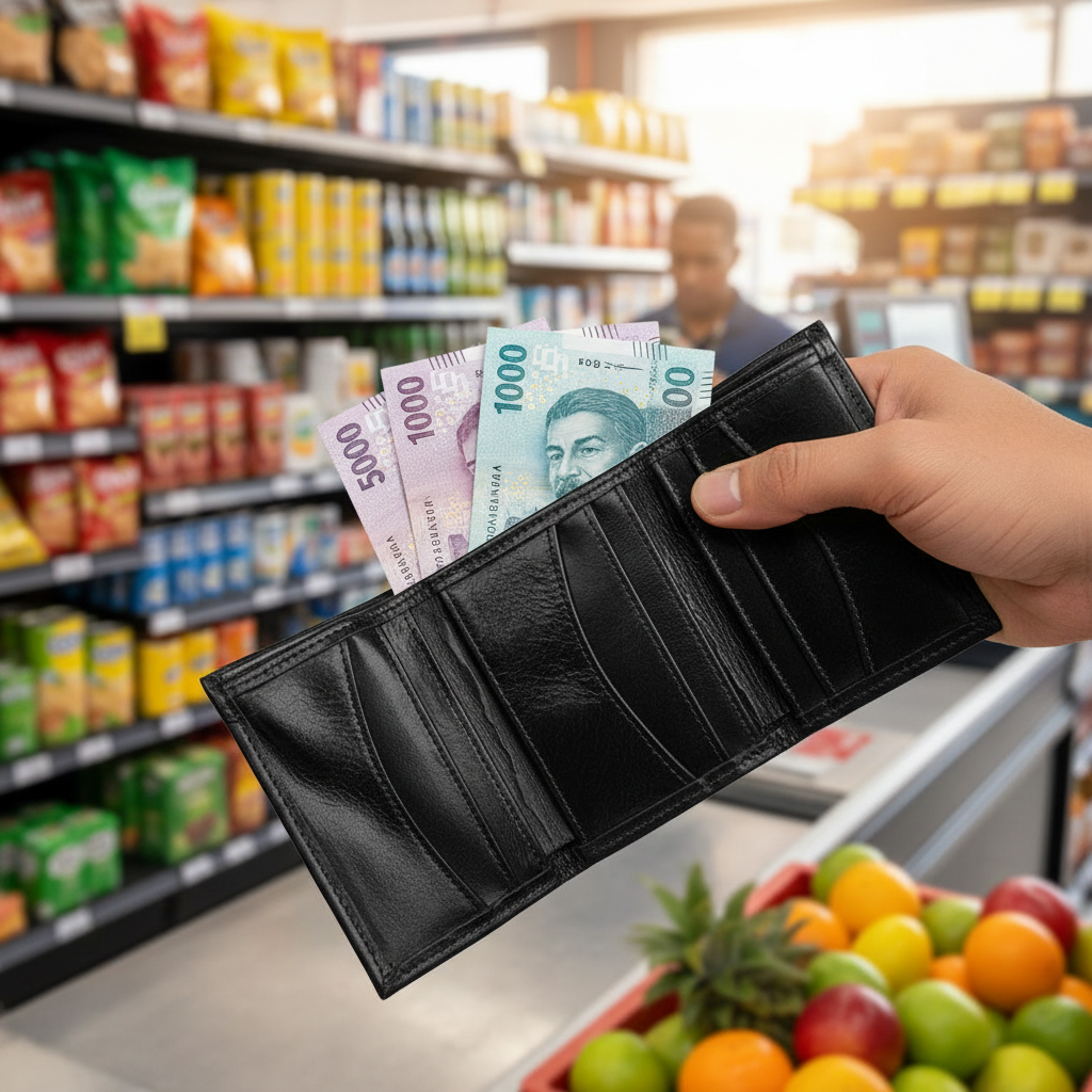 Billetera TriFold negra - Supermercado