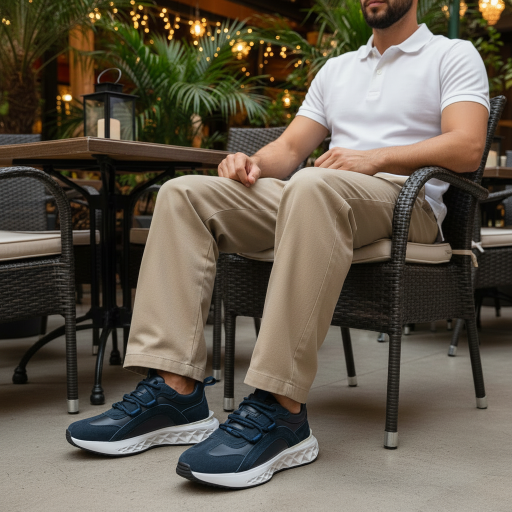 Café - Chino Khaki/Beige - Prime Azul