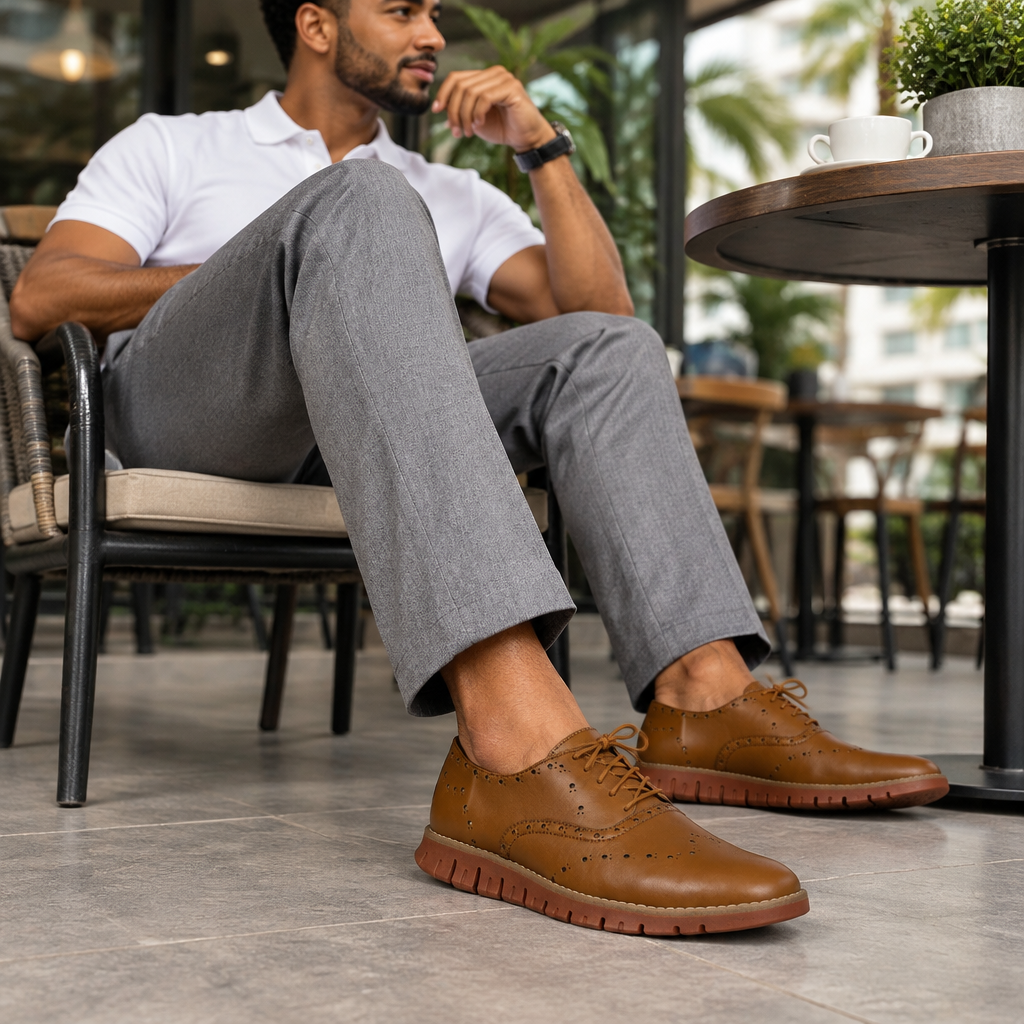 Foto 7: café, piernas y zapatos