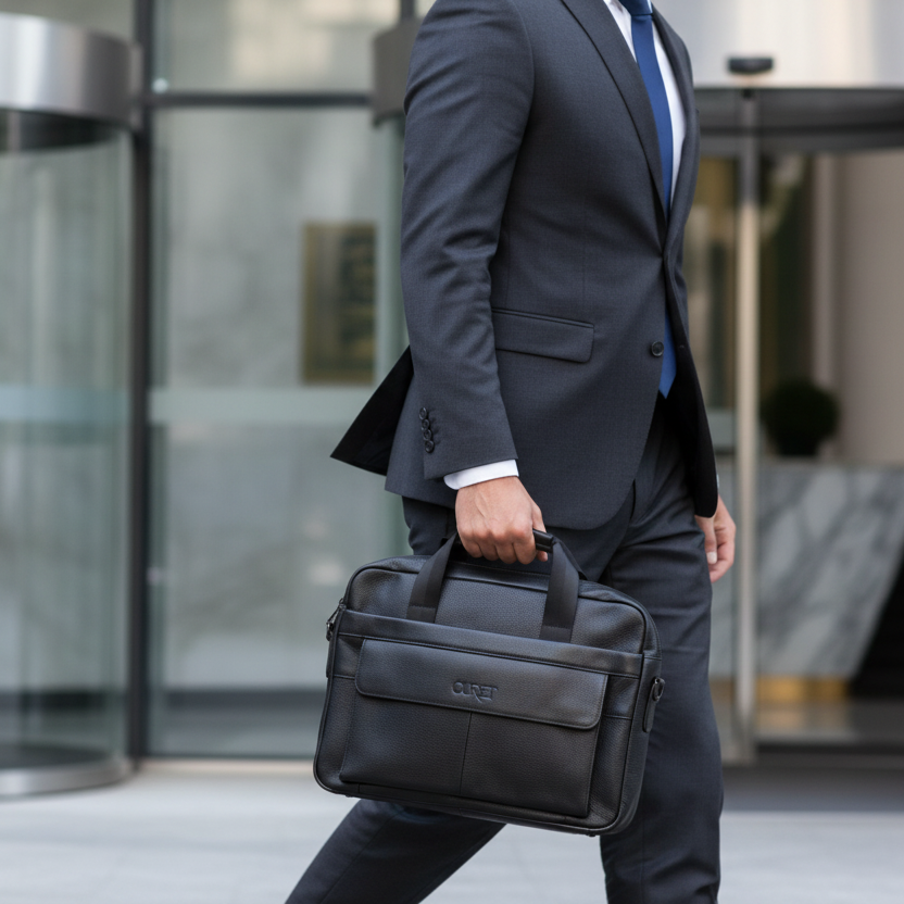 Maletín Atlas negro caminata ejecutiva