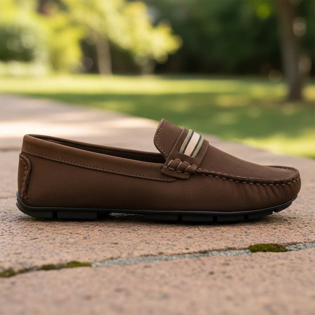 Mocasín en superficie exterior