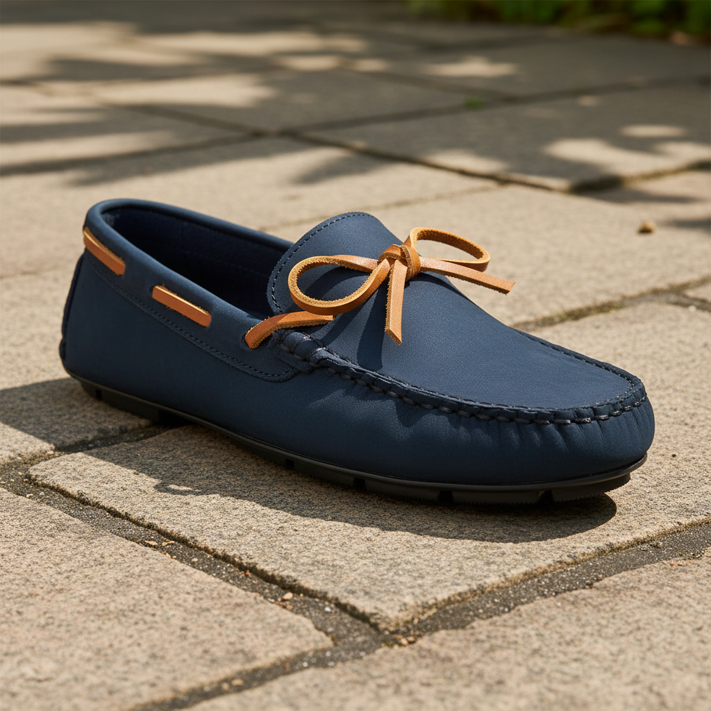 Mocasín náutico en superficie exterior