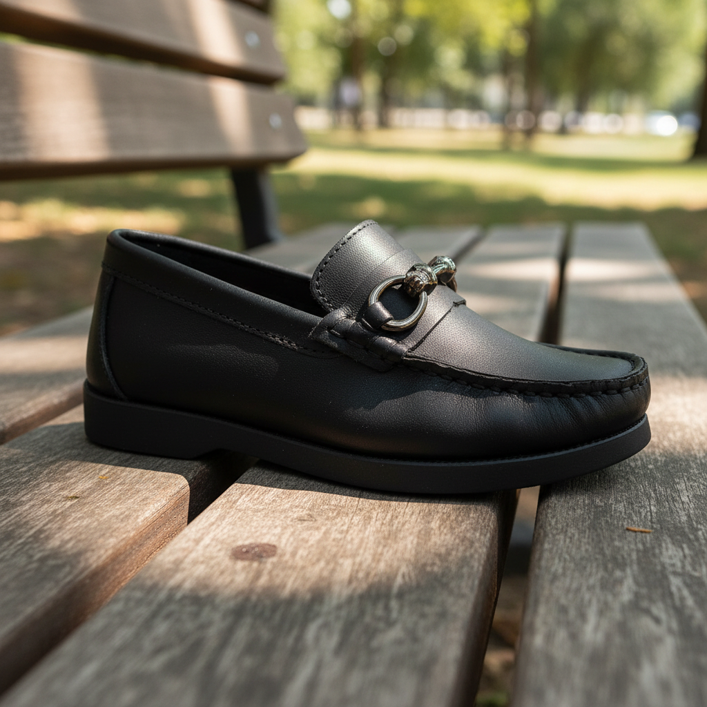 Mocasín niños en madera