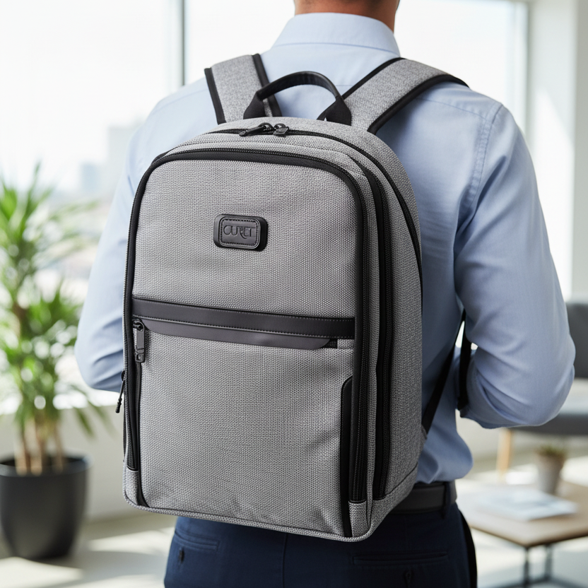 Mochila Vento - Oficina close-up puesta