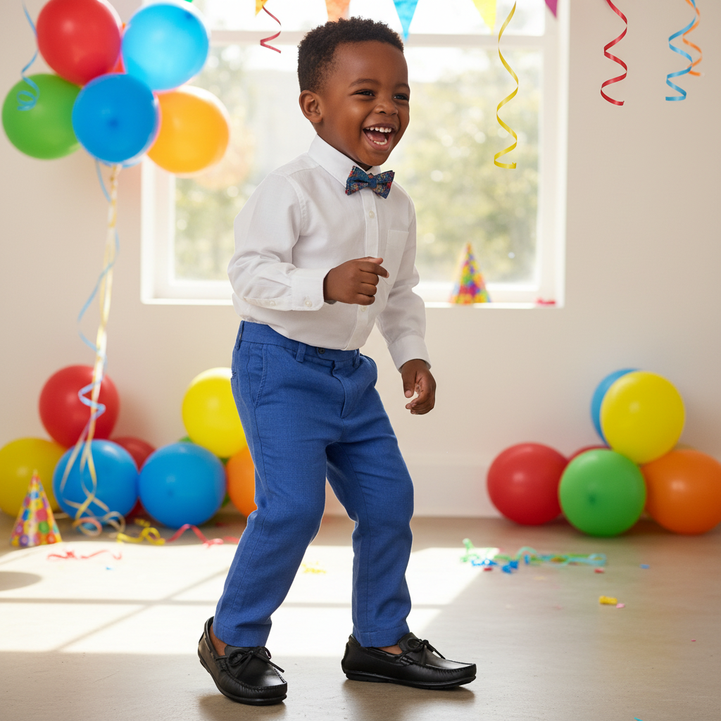 Niño en fiesta de cumpleaños