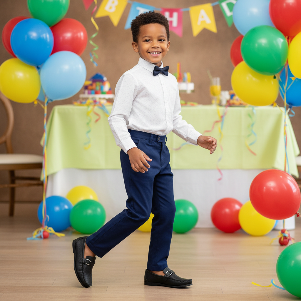 Niño en fiesta de cumpleaños