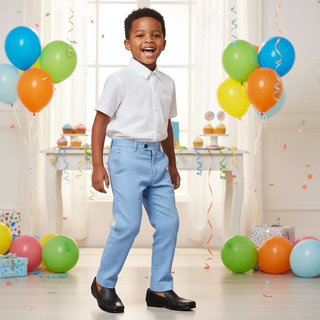 Niño en fiesta de cumpleaños