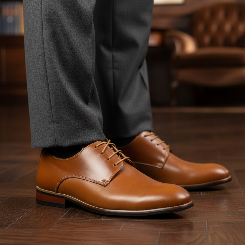 Perspectiva artística enfocada en zapatos