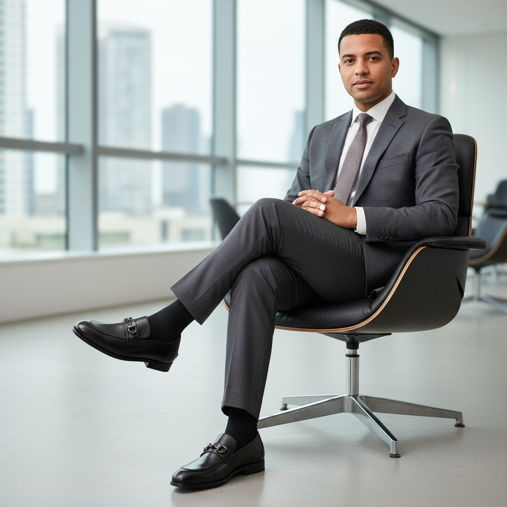 Pose sentado elegante