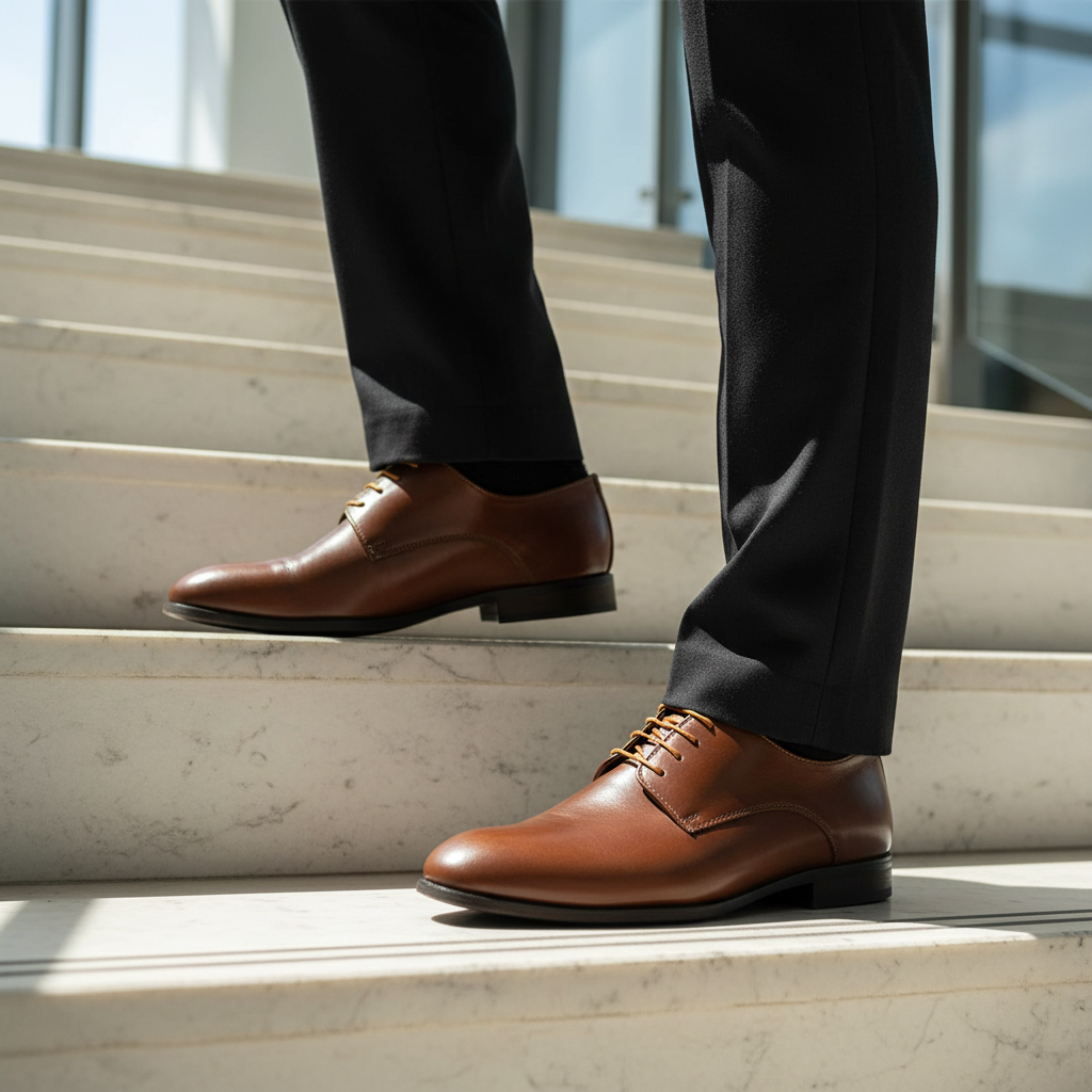 Subiendo escaleras - Ángulo bajo